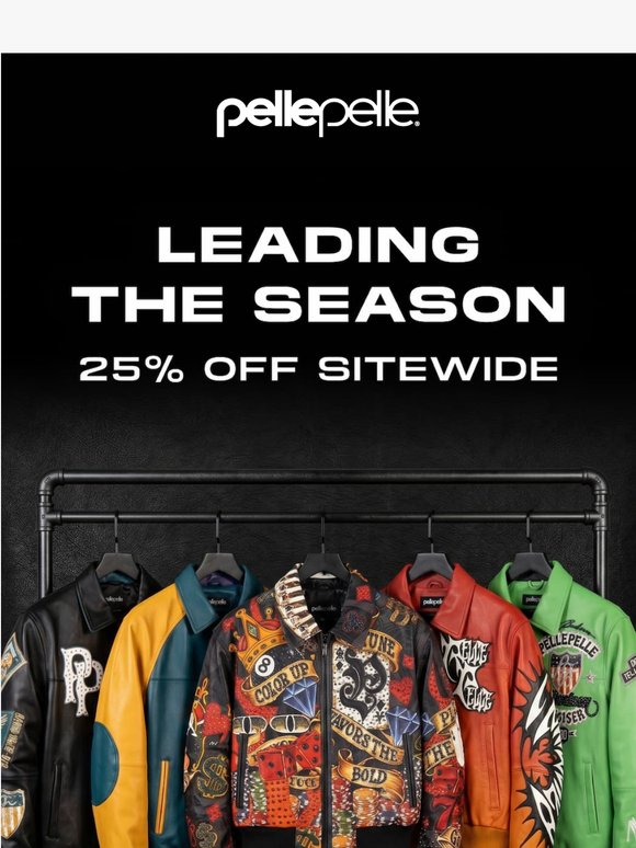 25% off sitewide. The Jackets Leading Spring