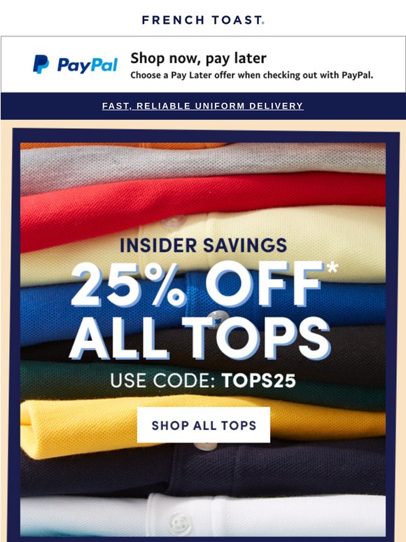 Your Favorite Tops Are 25% Off