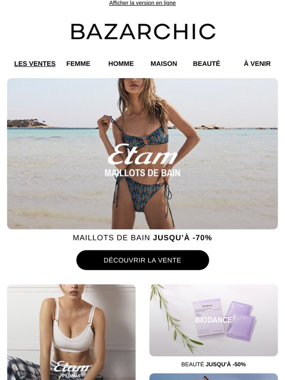 Etam, Biodance, Exé... La sélection du jour