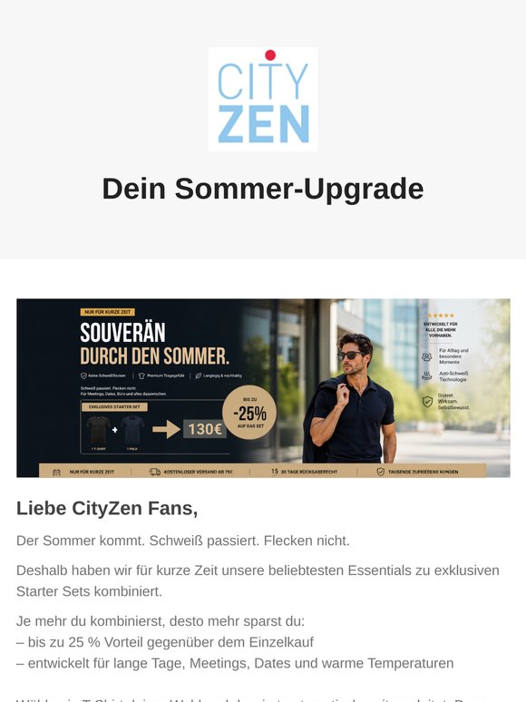 Bis zu 25% auf dein Sommer-Upgrade.