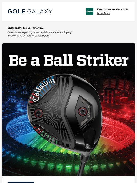 Exclusive Callaway Quantum Stadium Glow mini driver 🚀