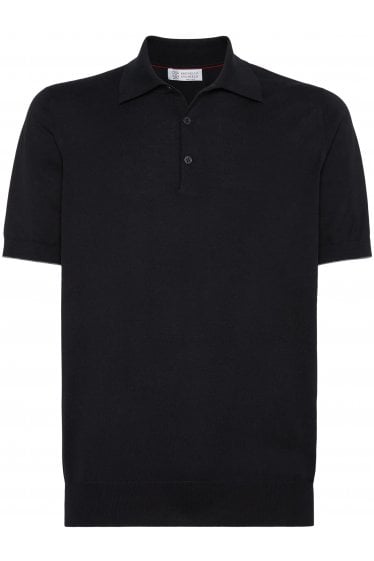 Knitted Polo Black