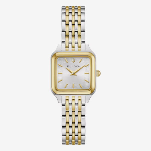 Bulova Sutton Women's Silver-Tone Dial & Two Tone Stainless Steel Bracelet Watch