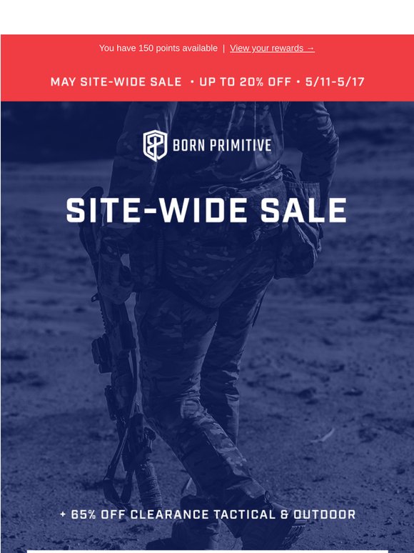Field-Tested Gear. Major Savings.