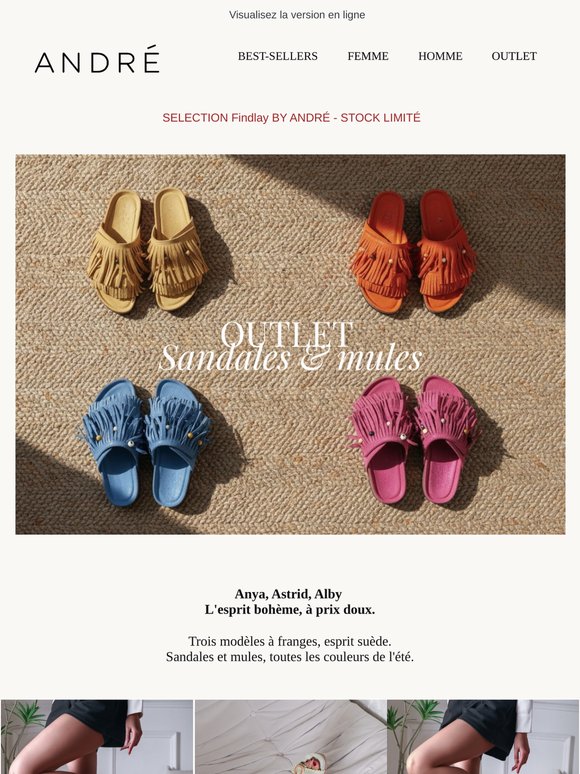 Outlet - Sandales et mules à 29 €