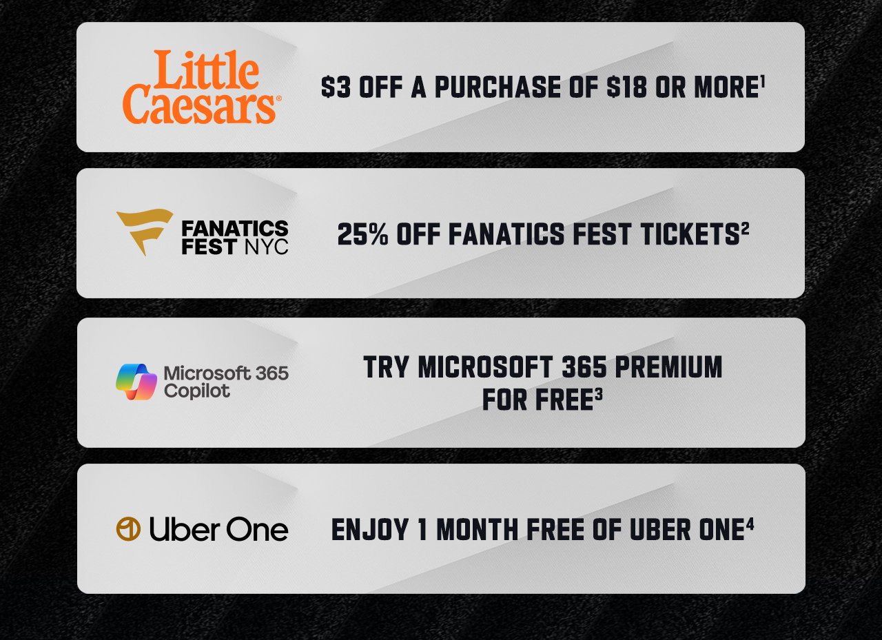 Little Caesars, Fanatics Fest NYC, Microsoft 365 Copilot, Uber One Deals.