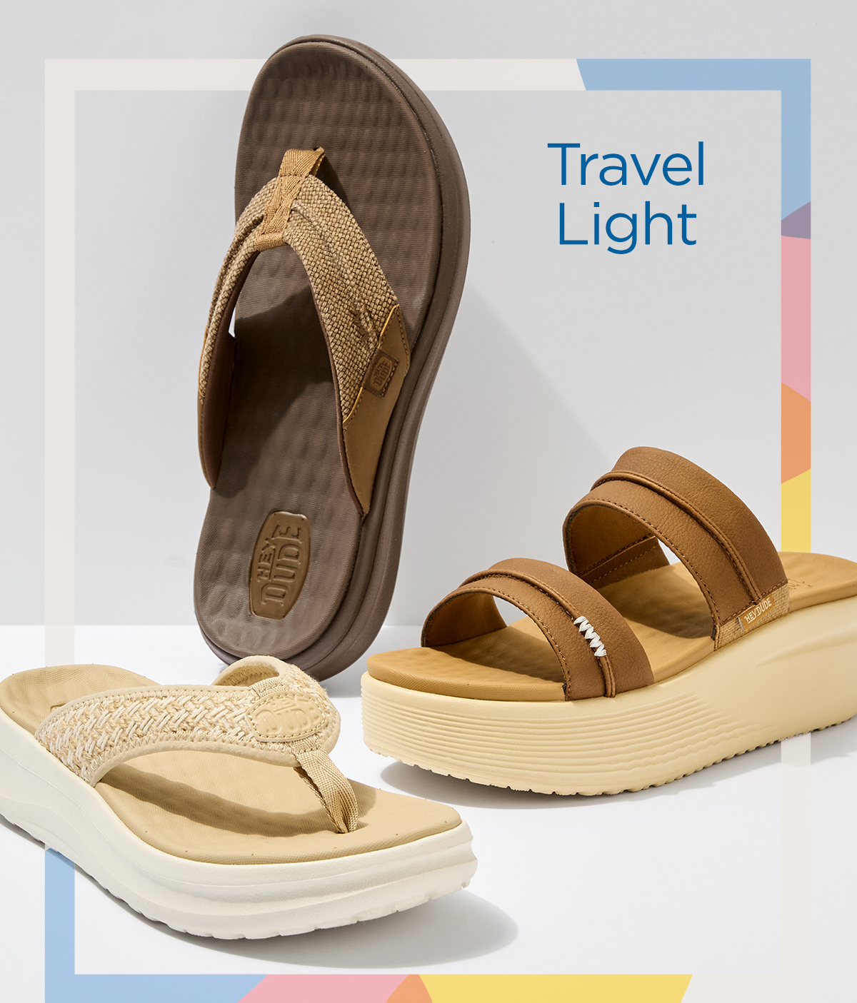 Travel Light | Assorted Display of Heydude Sandal Styles