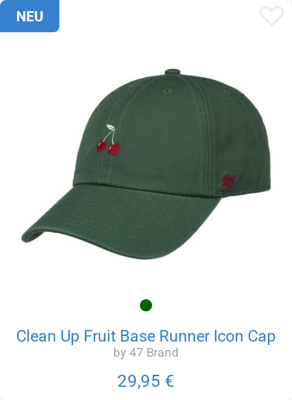 Clean Up Fruit Base Runner Icon Cap by 47 Brand