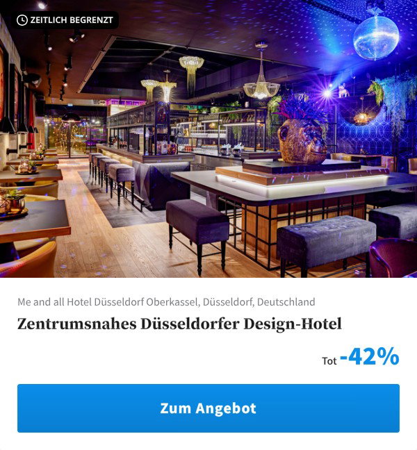 Zentrumsnahes Düsseldorfer Design-Hotel