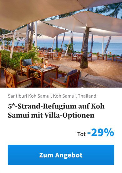 5*-Strand-Refugium auf Koh Samui mit Villa-Optionen