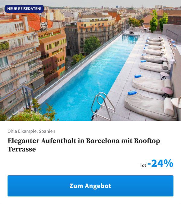 Eleganter Aufenthalt in Barcelona mit Rooftop Terrasse