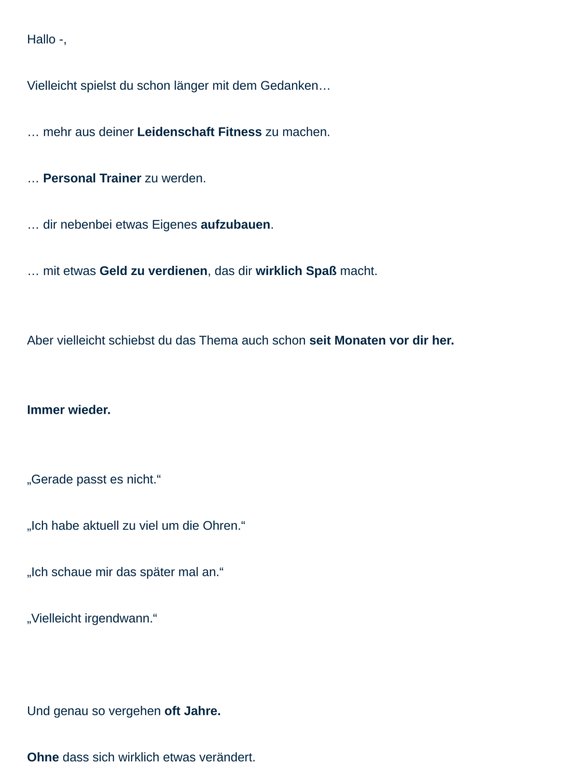 —, bist du ein Macher? (oder schiebst du alles auf?)