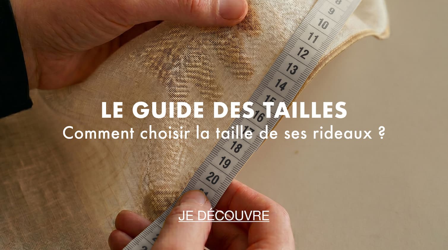 Le guide des tailles