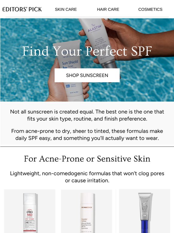 Find Your Perfect SPF