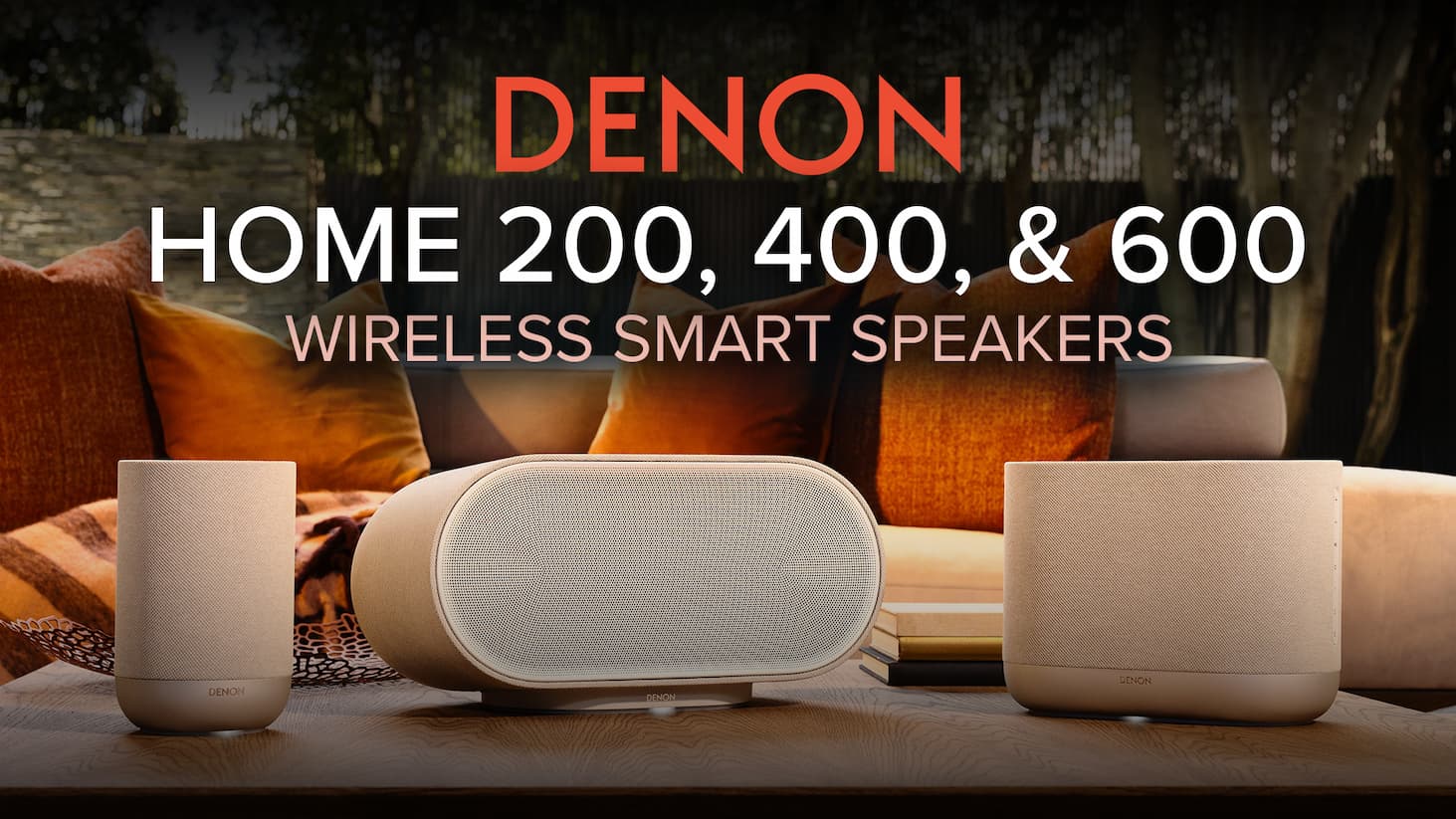 Denon Home 200, 400, & 600 Wireless Smart Speakers