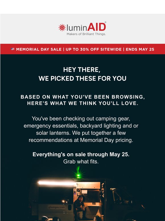 FYI, your Memorial Day picks are inside 💌