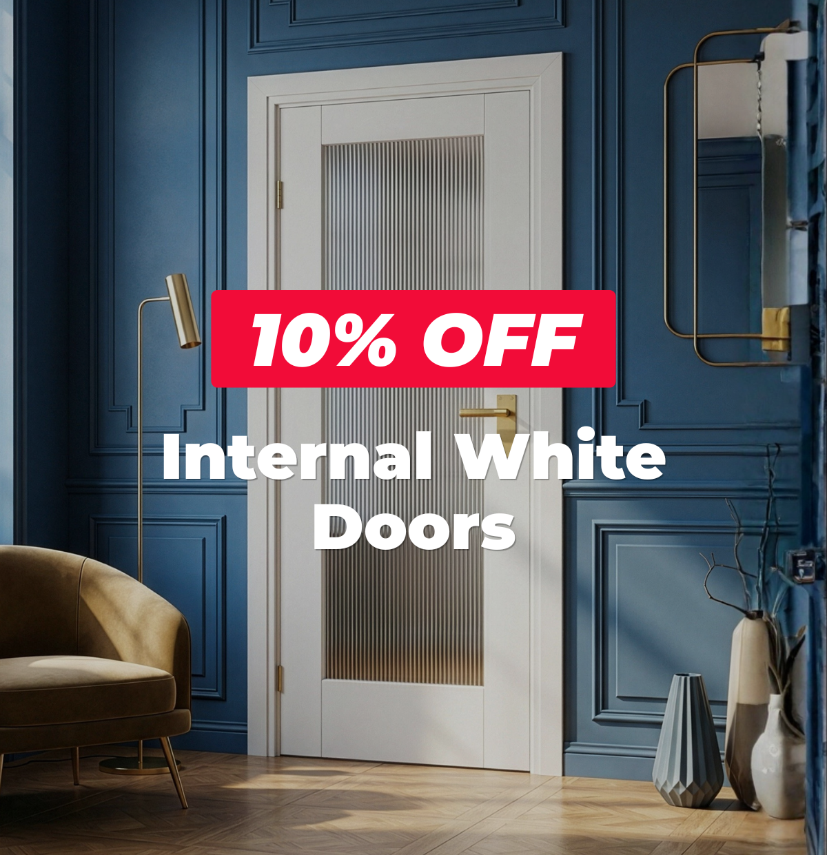 10% off internal white doors