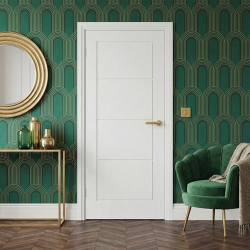 White Internal Moulded Lifestyle Smooth Ladder Door