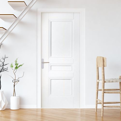 White Internal Primed Elegance Henley 3 Panel Door