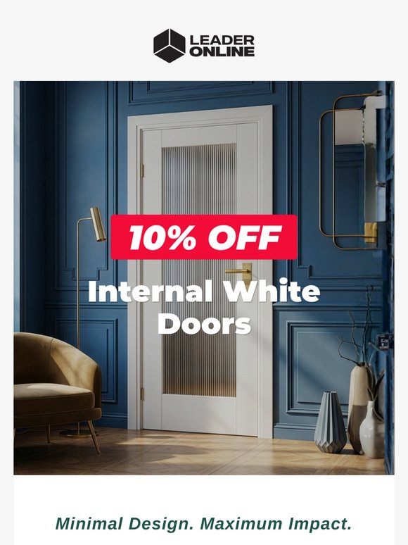 10% OFF Internal White Doors | Limited Time Only
