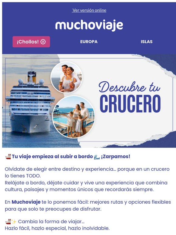 🚢 Cruceros al mejor precio… ¡zarpamos!