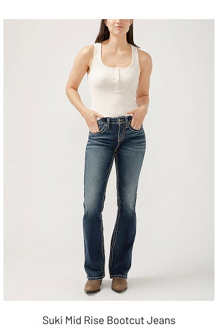 Suki Mid Rise Bootcut Jeans