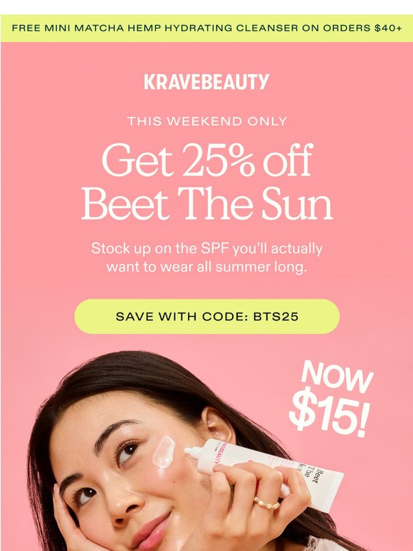 Beet The Sun for $15? Yes Please.