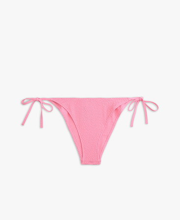 Bikinihose mit Crinkle-Struktur und Bindeband