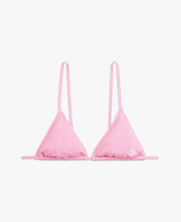 Triangel-Bikinioberteil mit Crinkle-Struktur