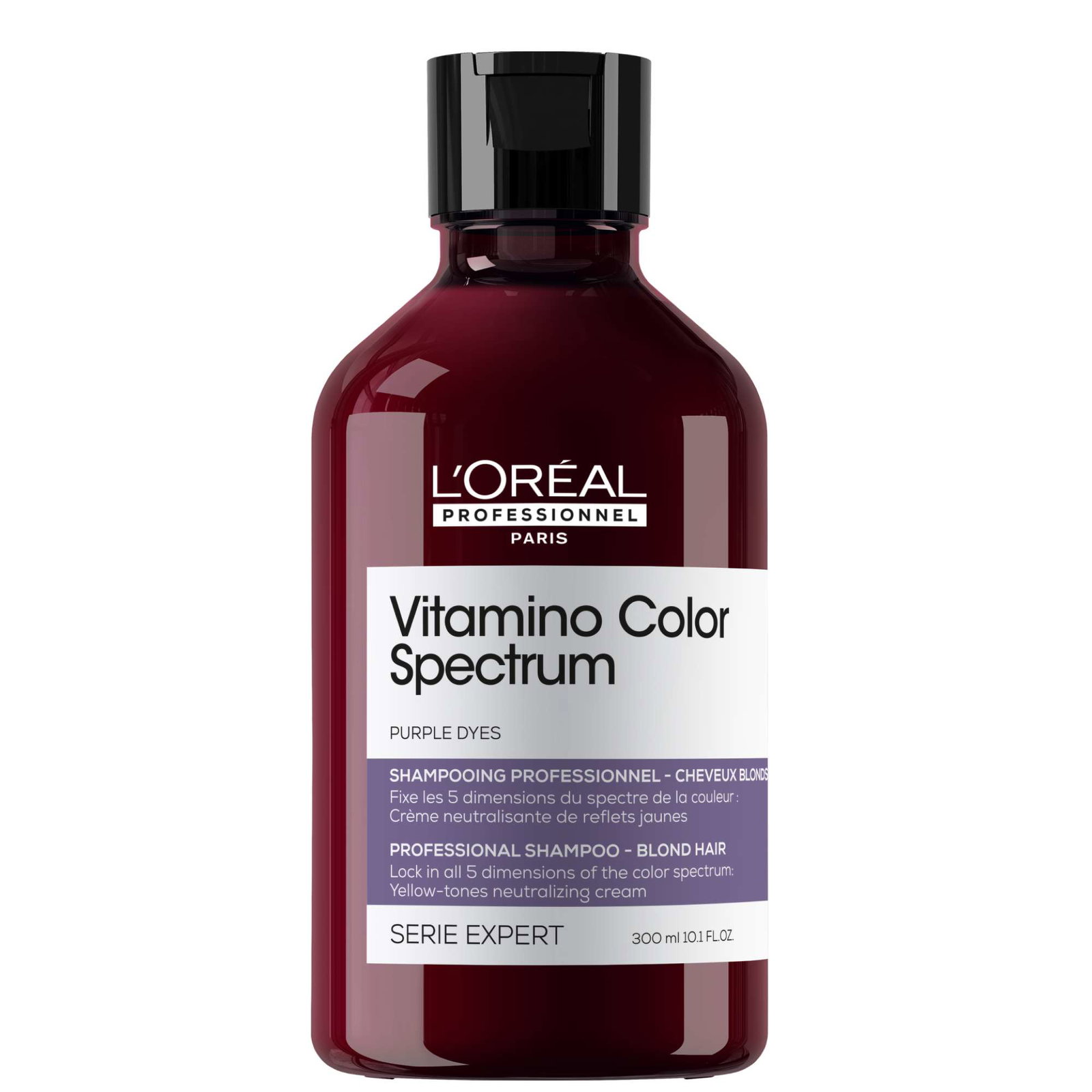 Image of L'Oréal Professionnel Vitamino Color Spectrum Purple Tinted Shampoo for Blonde Coloured Hair 300ml