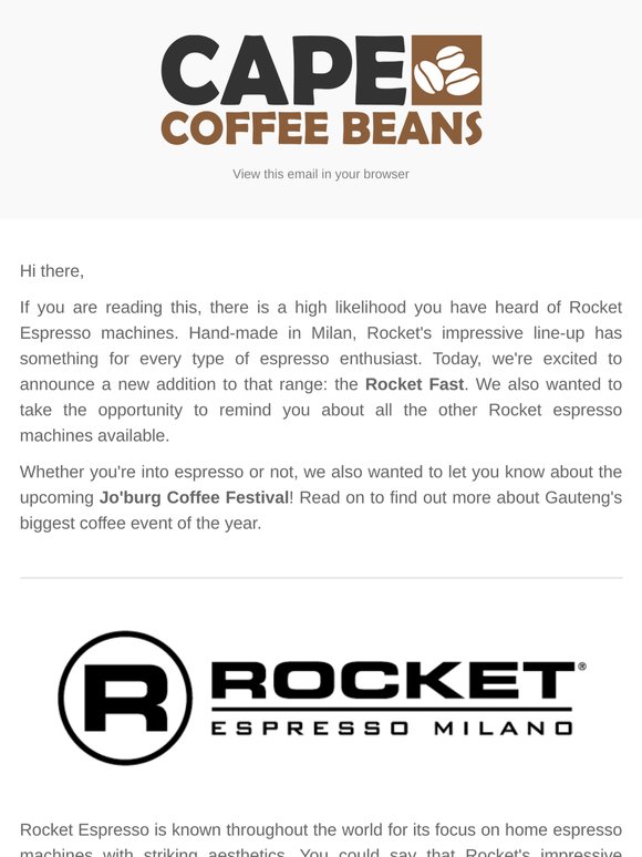 New from Rocket Espresso Milano