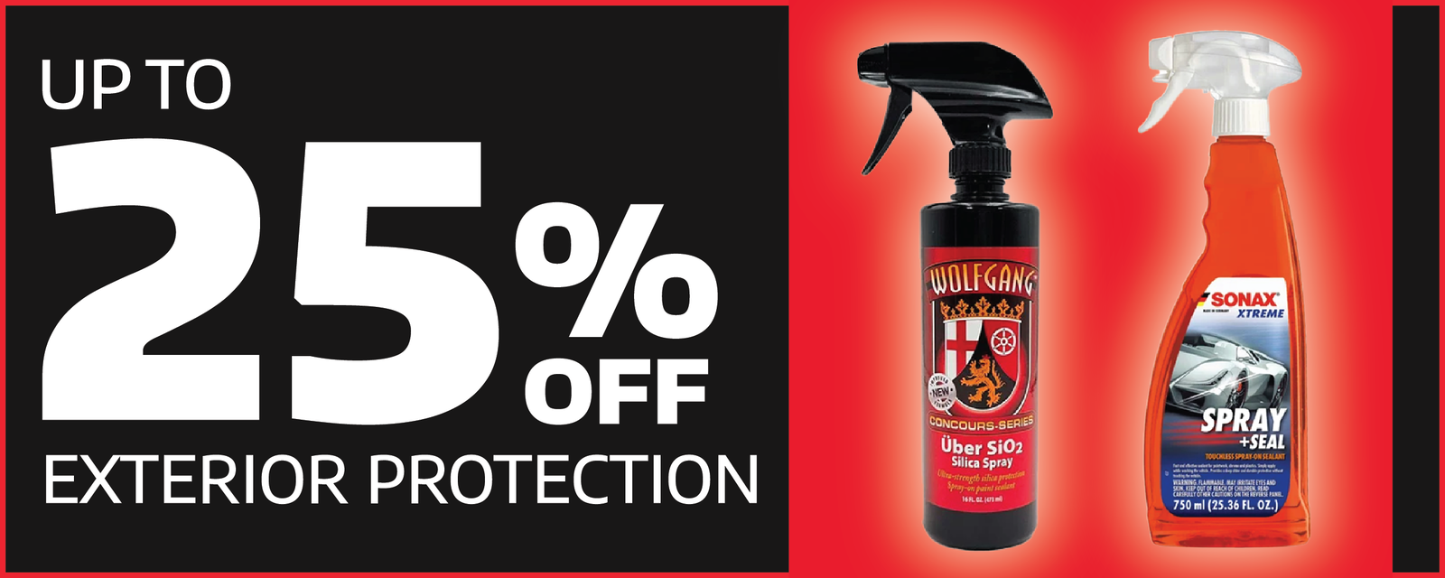 Up To 25% Off Exterior Protection Products