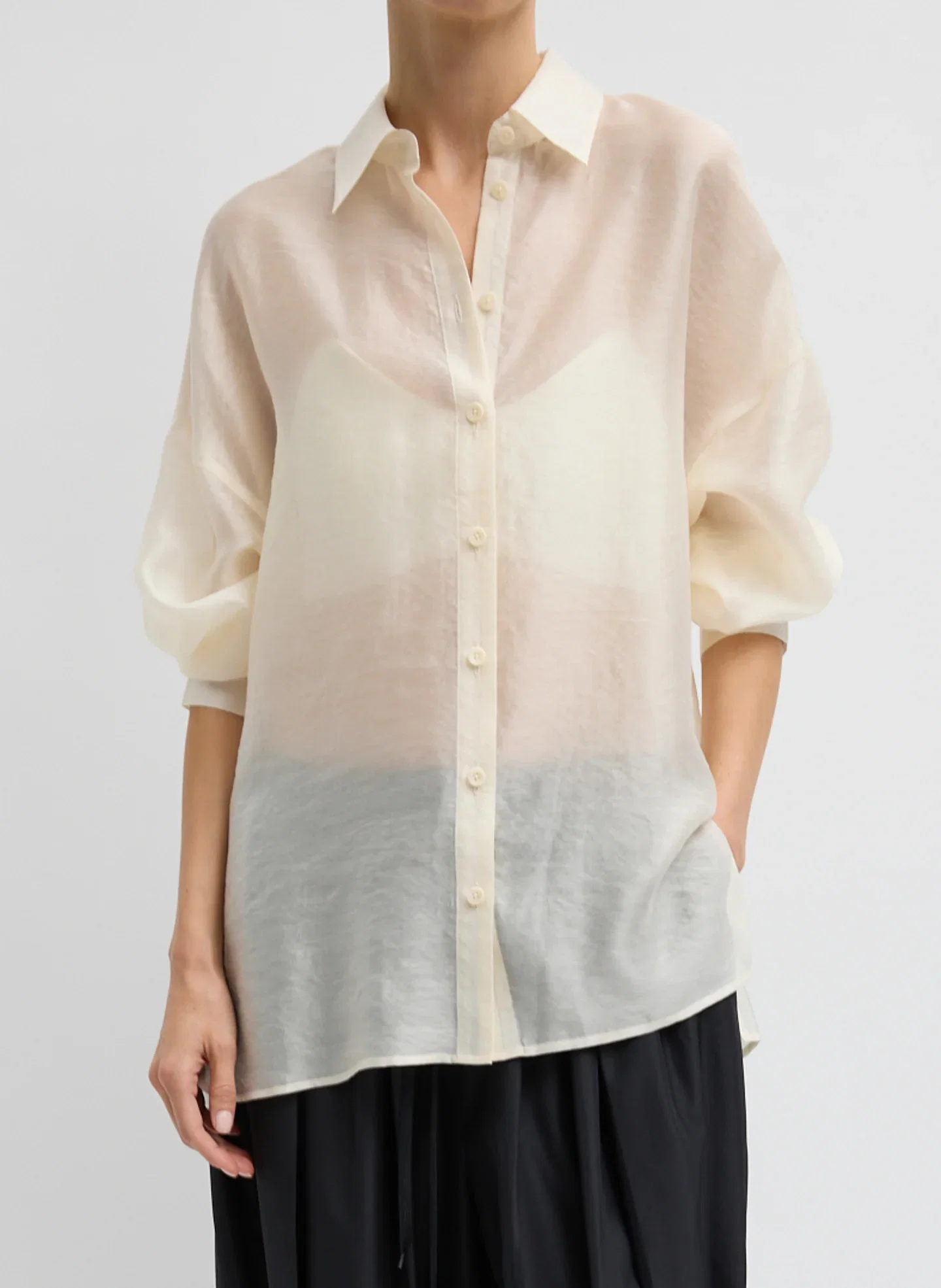 Image of Summer Voile Oversized Shirt