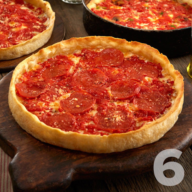 Image of 6 Lou Malnati's Gluten Free Deep Dish Pizzas