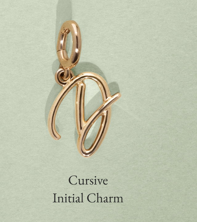 Cursive Initial Charm