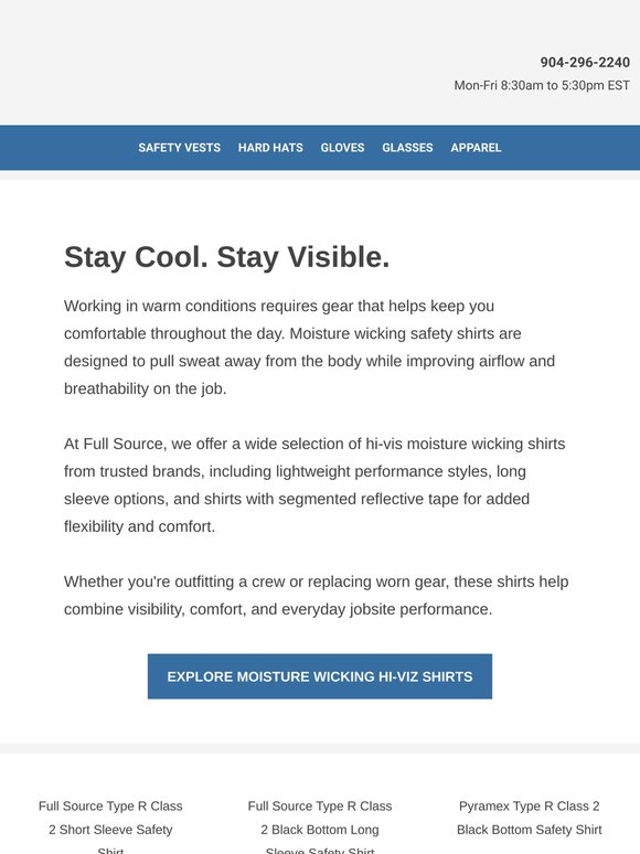 Beat the Heat with Breathable Safety Shirts