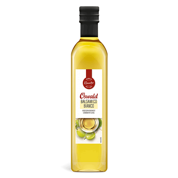 Grosse Flasche Balsamico Bianco, Öl & Essig, Oswald