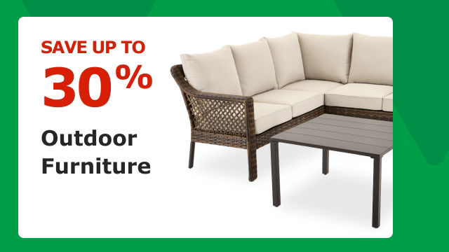 SAVE UP TO 30%. Outdoor Furniture.