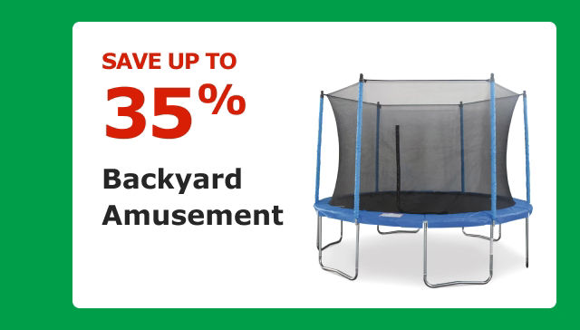 SAVE UP TO 35%. Backyard Amusement.