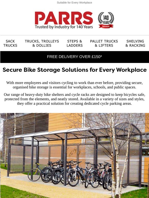 Support Greener Travel with Secure Bike Storage