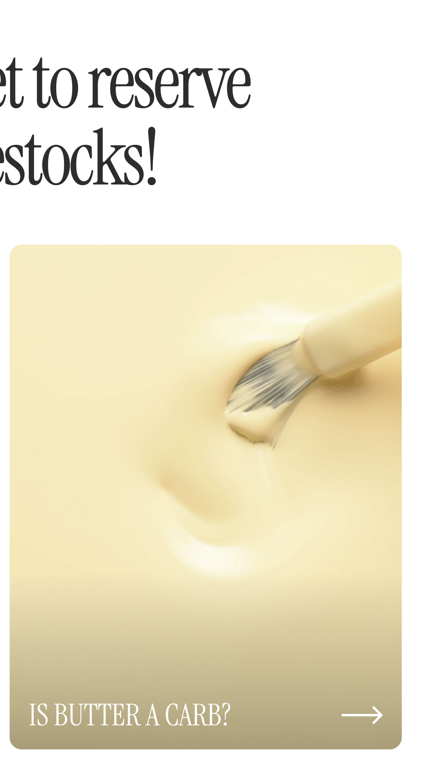 Is Butter A Carb?