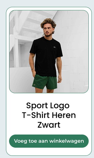 Sport Logo  T-Shirt Heren Zwart