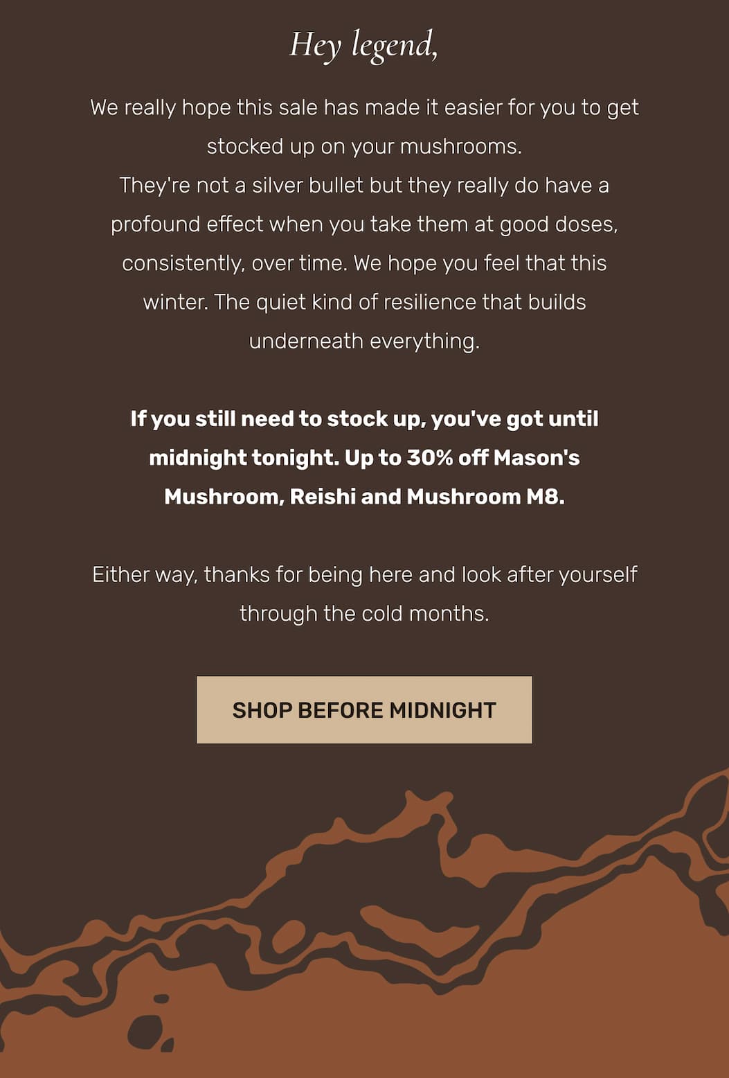 SHOP BEFORE MIDNIGHT