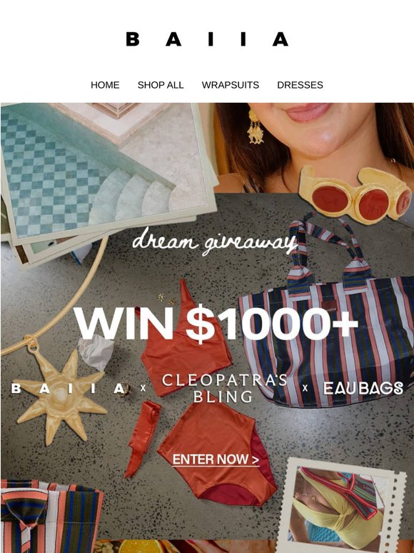 BAIIA X EAU X Cleopatra’s Bling Giveaway