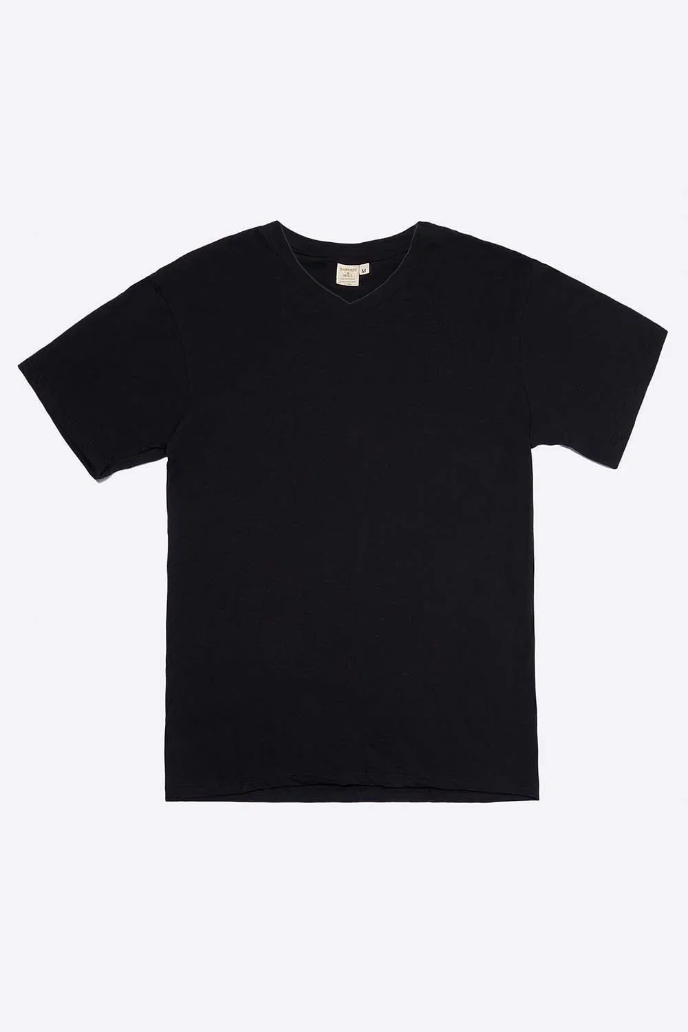 Image of Women's Organic Unisex Style V-Neck Tee in Black