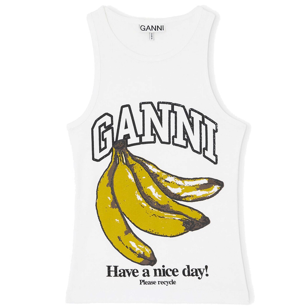Image of Compact Rib Tank Top - Bright White
