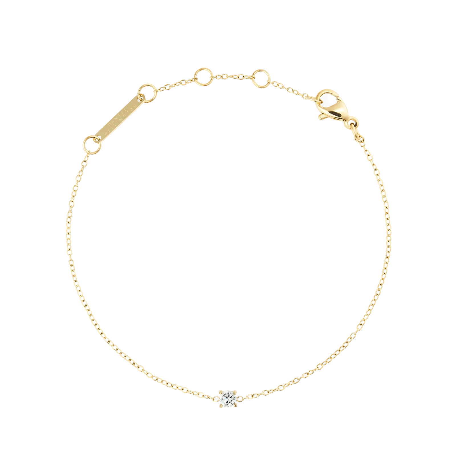 Image of Mirelle Solitaire Bracelet Gold