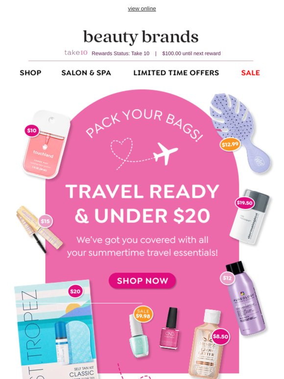 Your travel bag = packed 🧳