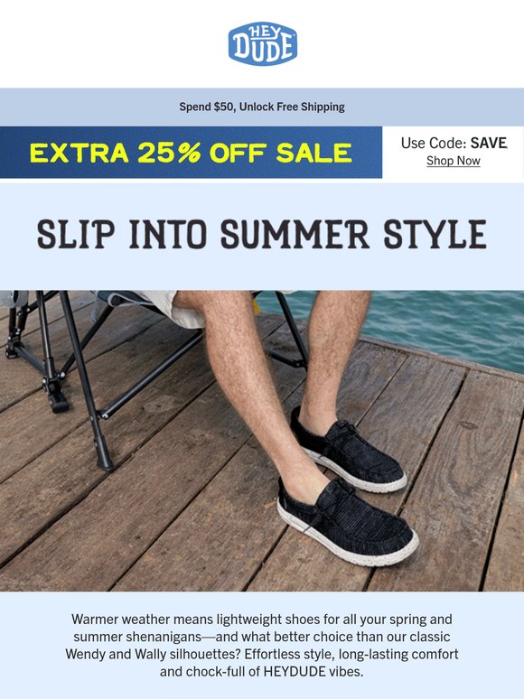 Weekend plans? We’ve got the shoes.