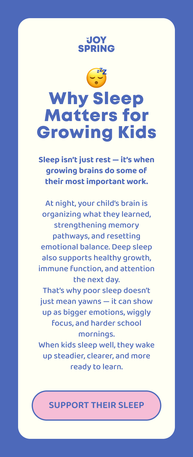 Why sleep matters for growing kids?